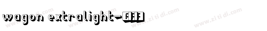 wagon extralight字体转换
